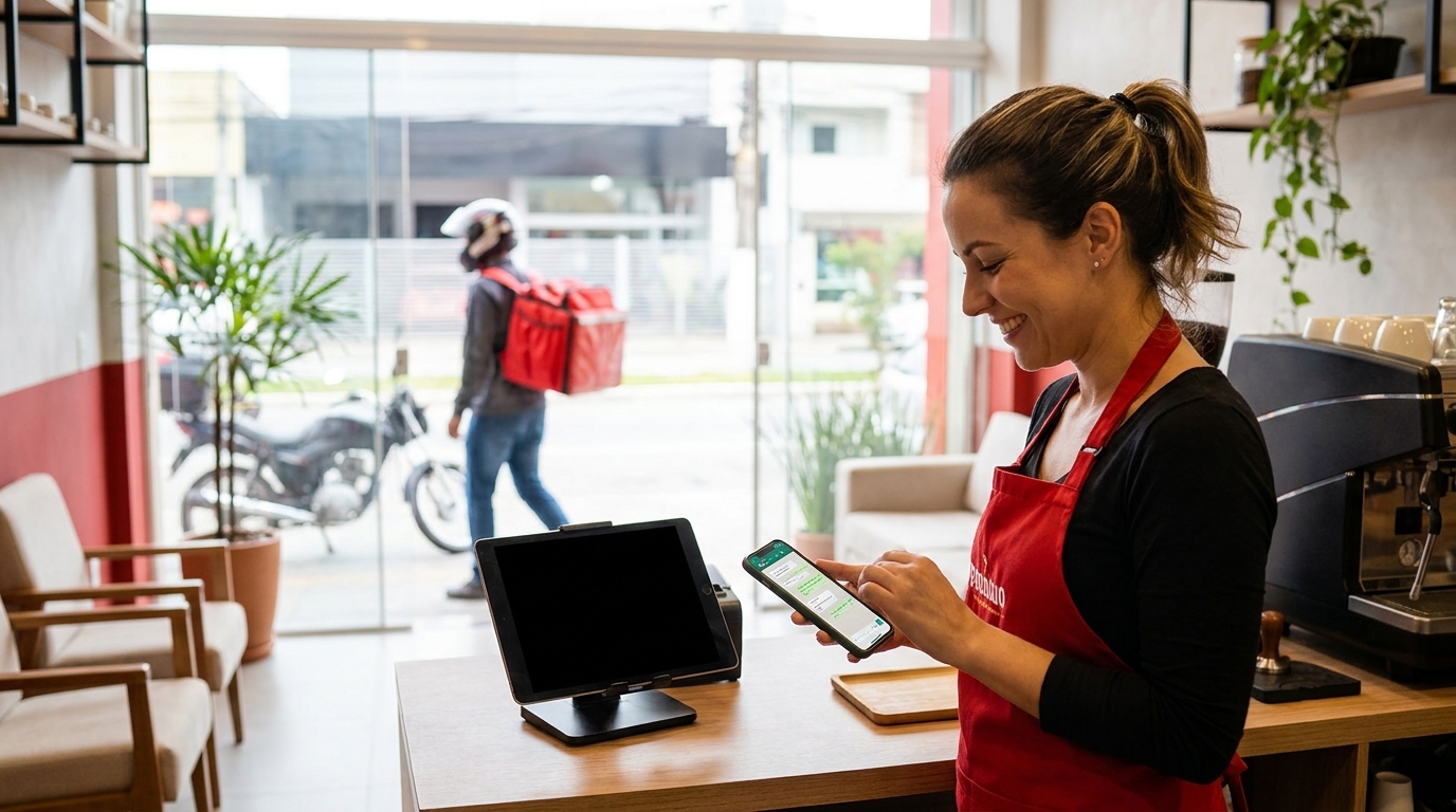 Atendimento rápido no WhatsApp para delivery com IA