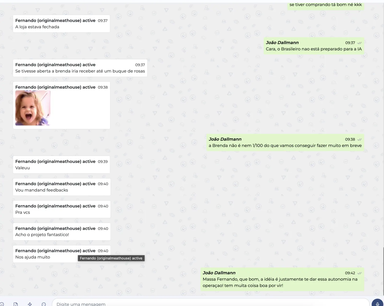Resultados de vendas no WhatsApp com a Brendi